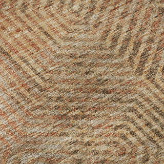 Piper Looms Mayfield Geometric AMF912 Copper Machine Washable Area Rug Swatch Image