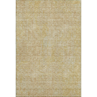 Piper Looms Mayfield Geometric AMF912 Gold Machine Washable Area Rug main image