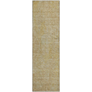Piper Looms Mayfield Geometric AMF912 Gold Machine Washable Area Rug Runner Main Image