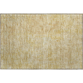 Piper Looms Mayfield Geometric AMF912 Gold Machine Washable Area Rug Scatter Main Image