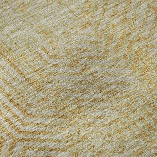 Piper Looms Mayfield Geometric AMF912 Gold Machine Washable Area Rug Swatch Image