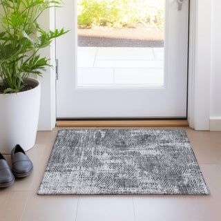 Piper Looms Mayfield Geometric AMF912 Gray Machine Washable Area Rug Scatter Lifestyle Image Feature