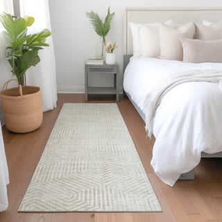 Piper Looms Mayfield Geometric AMF912 Ivory Machine Washable Area Rug Runner Lifestyle Image Feature