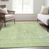 Piper Looms Mayfield Geometric AMF912 Lime Machine Washable Area Rug Lifestyle Image Feature