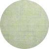 Piper Looms Mayfield Geometric AMF912 Lime Machine Washable Area Rug Round Main Image