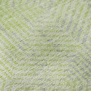 Piper Looms Mayfield Geometric AMF912 Lime Machine Washable Area Rug Swatch Image
