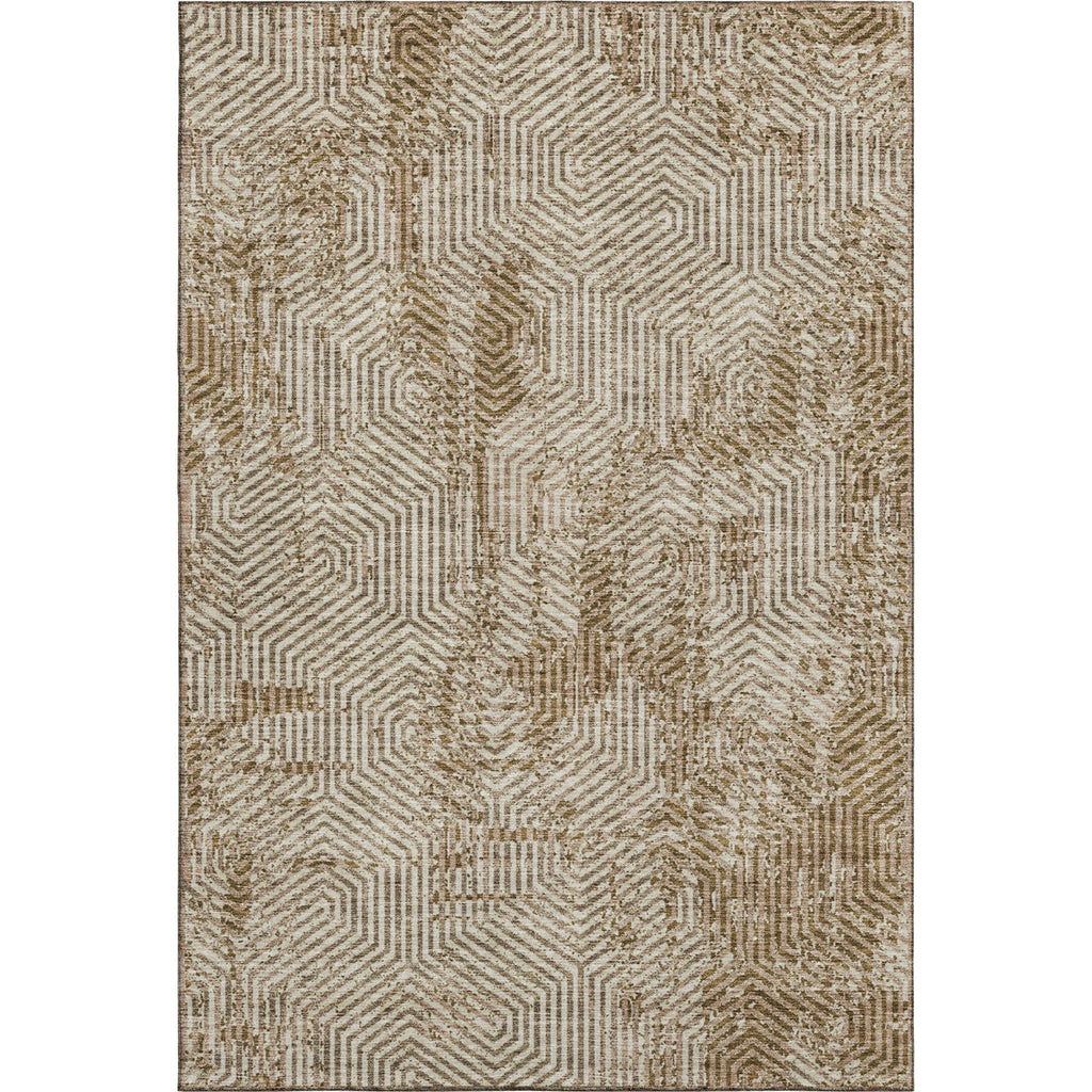 Piper Looms Mayfield Geometric AMF912 Mocha Machine Washable Area Rug main image
