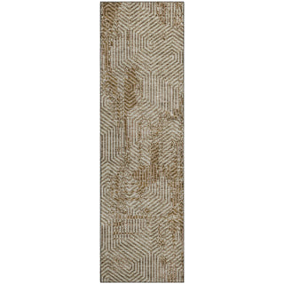 Piper Looms Mayfield Geometric AMF912 Mocha Machine Washable Area Rug Runner Main Image