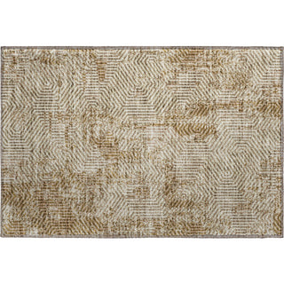 Piper Looms Mayfield Geometric AMF912 Mocha Machine Washable Area Rug Scatter Main Image
