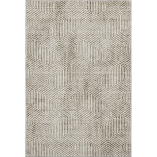 Piper Looms Mayfield Geometric AMF912 Taupe Machine Washable Area Rug main image