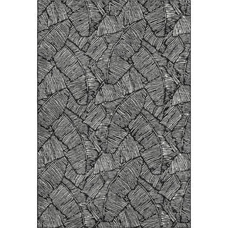 Piper Looms Mayfield Floral AMF913 Black Machine Washable Area Rug main image