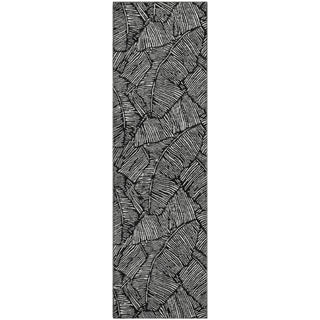 Piper Looms Mayfield Floral AMF913 Black Machine Washable Area Rug Runner Main Image
