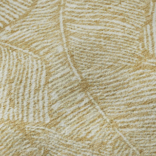 Piper Looms Mayfield Floral AMF913 Gold Machine Washable Area Rug Swatch Image