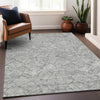 Piper Looms Mayfield Floral AMF913 Gray Machine Washable Area Rug Lifestyle Image Feature