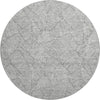 Piper Looms Mayfield Floral AMF913 Gray Machine Washable Area Rug Round Main Image