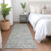 Piper Looms Mayfield Floral AMF913 Gray Machine Washable Area Rug Runner Lifestyle Image Feature