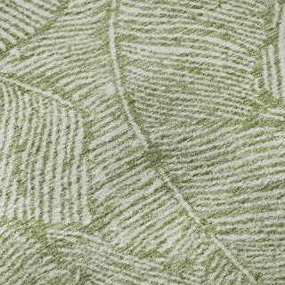 Piper Looms Mayfield Floral AMF913 Green Machine Washable Area Rug Swatch Image