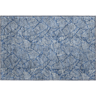 Piper Looms Mayfield Floral AMF913 Navy Machine Washable Area Rug Scatter Main Image