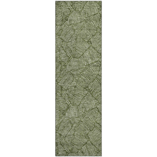 Piper Looms Mayfield Floral AMF913 Olive Machine Washable Area Rug Runner Main Image