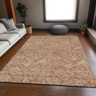 Piper Looms Mayfield Floral AMF913 Paprika Machine Washable Area Rug Lifestyle Image Feature