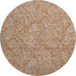 Piper Looms Mayfield Floral AMF913 Paprika Machine Washable Area Rug Round Main Image