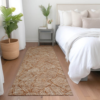 Piper Looms Mayfield Floral AMF913 Paprika Machine Washable Area Rug Runner Lifestyle Image Feature