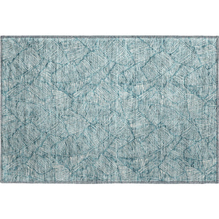 Piper Looms Mayfield Floral AMF913 Teal Machine Washable Area Rug Scatter Main Image