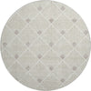 Piper Looms Mayfield Diamonds AMF914 Beige Machine Washable Area Rug Round Main Image