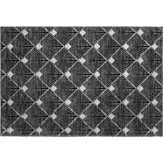 Piper Looms Mayfield Diamonds AMF914 Black Machine Washable Area Rug Scatter Main Image
