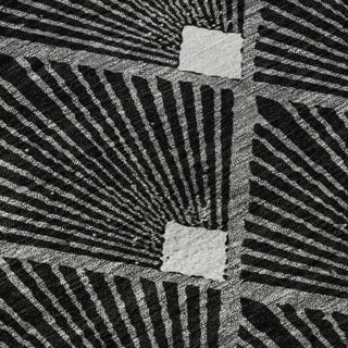 Piper Looms Mayfield Diamonds AMF914 Black Machine Washable Area Rug Swatch Image