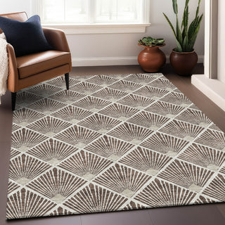 Piper Looms Mayfield Diamonds AMF914 Brown Machine Washable Area Rug Lifestyle Image Feature