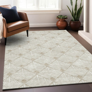 Piper Looms Mayfield Diamonds AMF914 Ivory Machine Washable Area Rug Lifestyle Image Feature