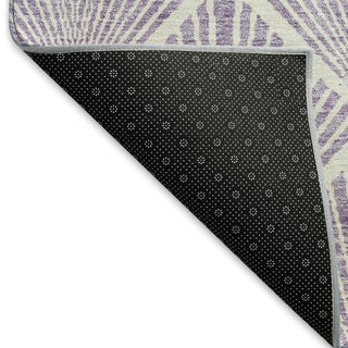 Piper Looms Mayfield Diamonds AMF914 Lavender Machine Washable Area Rug Backing Image