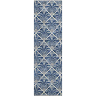 Piper Looms Mayfield Diamonds AMF914 Navy Machine Washable Area Rug Runner Main Image