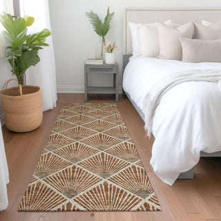 Piper Looms Mayfield Diamonds AMF914 Paprika Machine Washable Area Rug Runner Lifestyle Image Feature