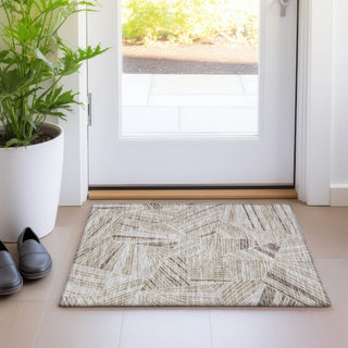 Piper Looms Mayfield Geometric AMF915 Beige Machine Washable Area Rug Scatter Lifestyle Image Feature