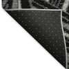 Piper Looms Mayfield Geometric AMF915 Black Machine Washable Area Rug Backing Image