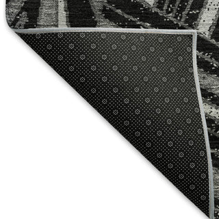 Piper Looms Mayfield Geometric AMF915 Black Machine Washable Area Rug Backing Image