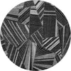 Piper Looms Mayfield Geometric AMF915 Black Machine Washable Area Rug Round Main Image