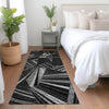 Piper Looms Mayfield Geometric AMF915 Black Machine Washable Area Rug Runner Lifestyle Image Feature