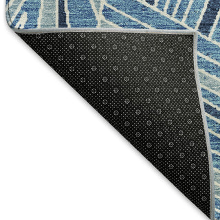 Piper Looms Mayfield Geometric AMF915 Blue Machine Washable Area Rug Backing Image