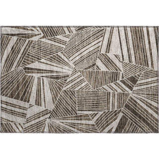 Piper Looms Mayfield Geometric AMF915 Brown Machine Washable Area Rug Scatter Main Image