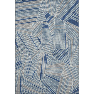 Piper Looms Mayfield Geometric AMF915 Denim Machine Washable Area Rug main image