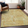 Piper Looms Mayfield Geometric AMF915 Gold Machine Washable Area Rug Lifestyle Image Feature