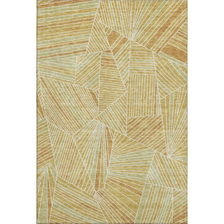 Piper Looms Mayfield Geometric AMF915 Gold Machine Washable Area Rug main image