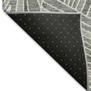 Piper Looms Mayfield Geometric AMF915 Gray Machine Washable Area Rug Backing Image