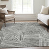 Piper Looms Mayfield Geometric AMF915 Gray Machine Washable Area Rug Lifestyle Image Feature