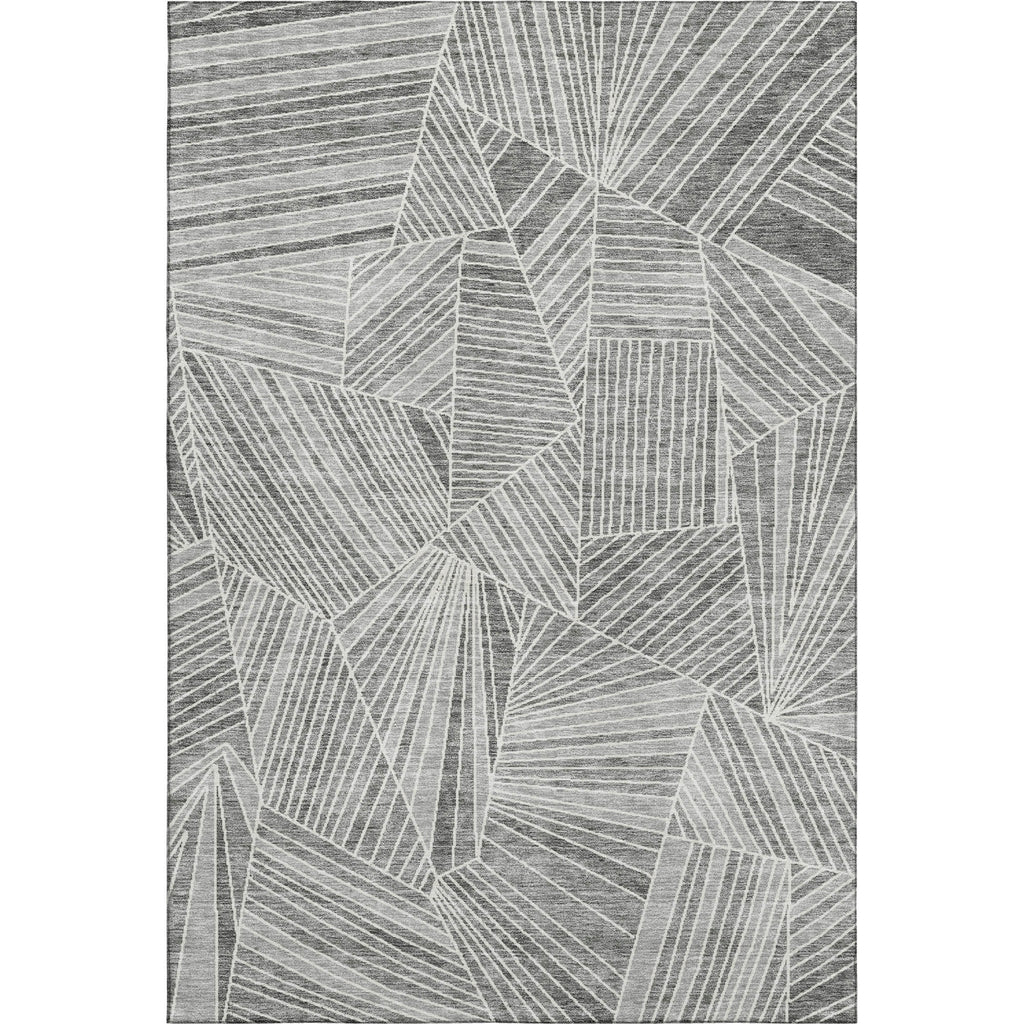 Piper Looms Mayfield Geometric AMF915 Gray Machine Washable Area Rug main image