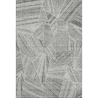 Piper Looms Mayfield Geometric AMF915 Gray Machine Washable Area Rug main image