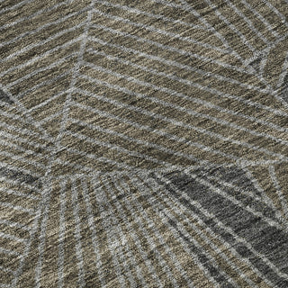 Piper Looms Mayfield Geometric AMF915 Mocha Machine Washable Area Rug Swatch Image